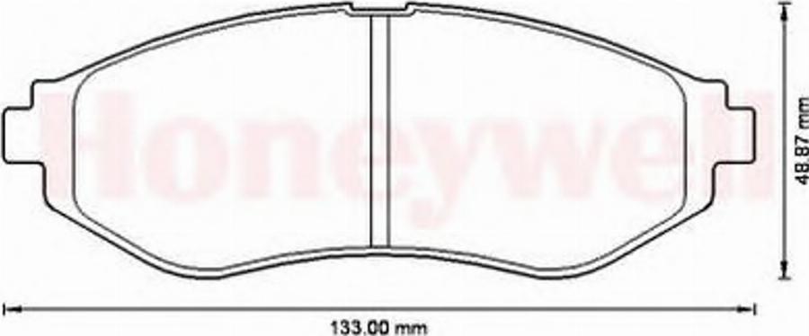 BENDIX 572539B - Тормозные колодки, дисковые, комплект autodnr.net