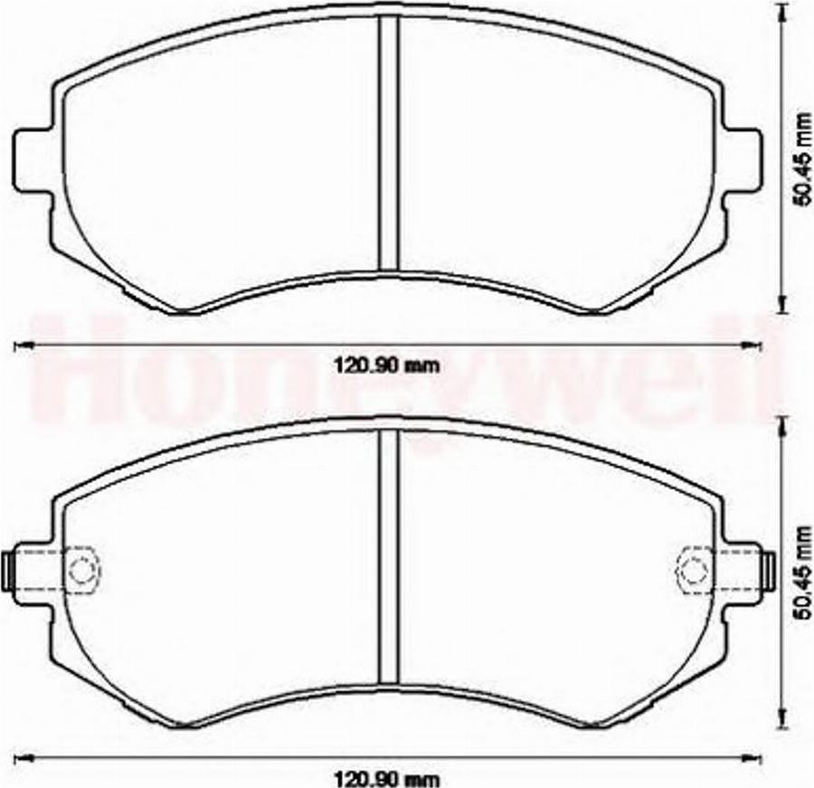 BENDIX 572541B - Тормозные колодки, дисковые, комплект avtokuzovplus.com.ua