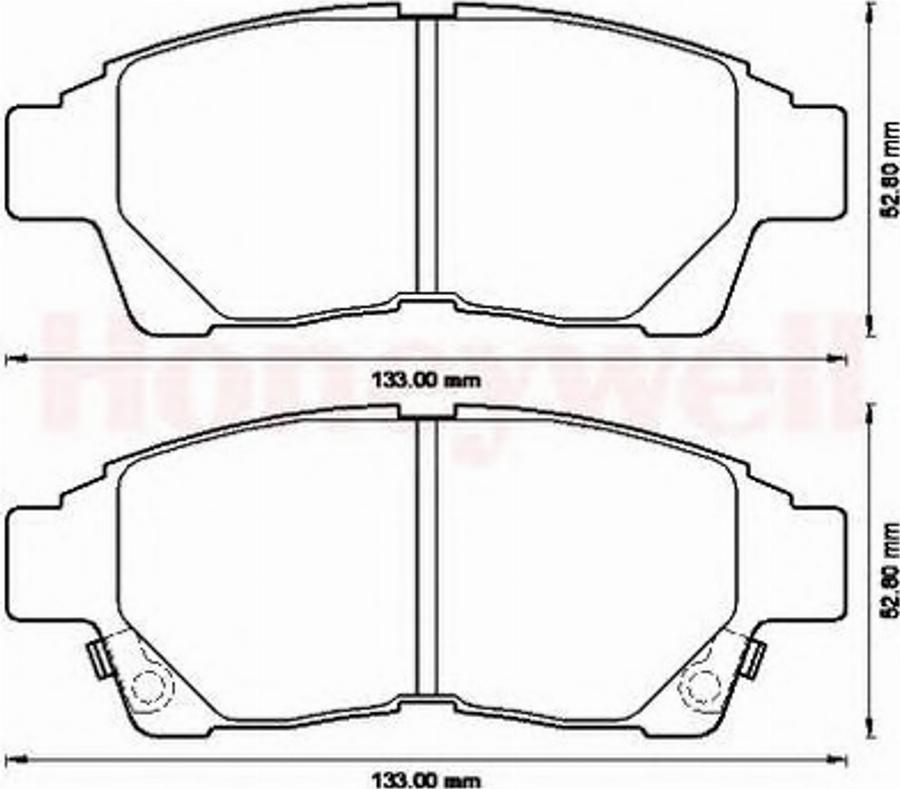 BENDIX 572543B - Гальмівні колодки, дискові гальма autocars.com.ua