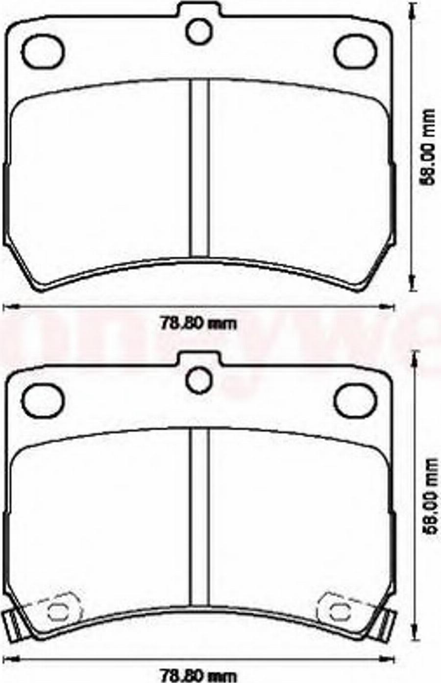 BENDIX 572552B - Гальмівні колодки, дискові гальма autocars.com.ua