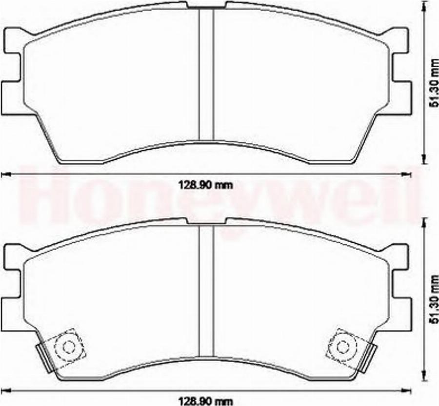 BENDIX 572560B - Гальмівні колодки, дискові гальма autocars.com.ua