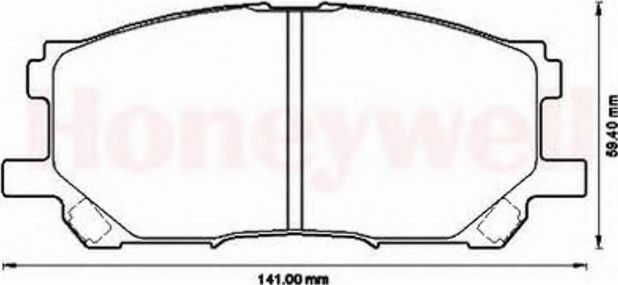 BENDIX 572562B - Тормозные колодки, дисковые, комплект autodnr.net