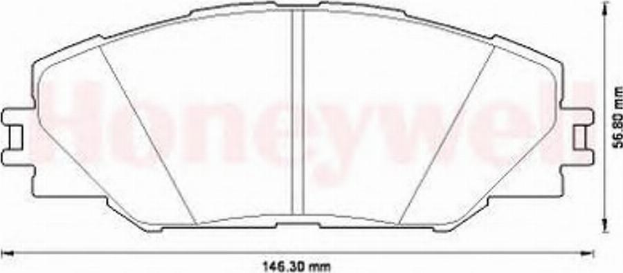 BENDIX 572569B - Гальмівні колодки, дискові гальма autocars.com.ua