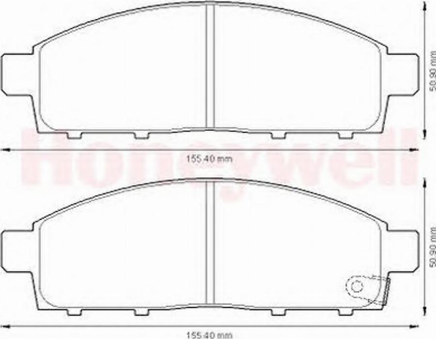 BENDIX 572574B - Тормозные колодки, дисковые, комплект avtokuzovplus.com.ua