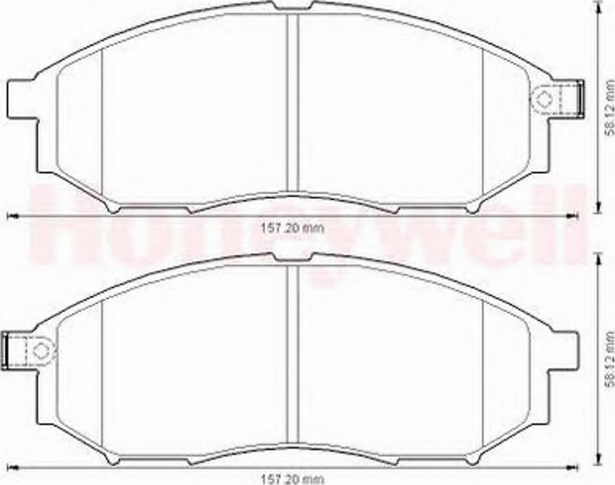 Bendix 572575 B - Тормозные колодки, дисковые, комплект avtokuzovplus.com.ua