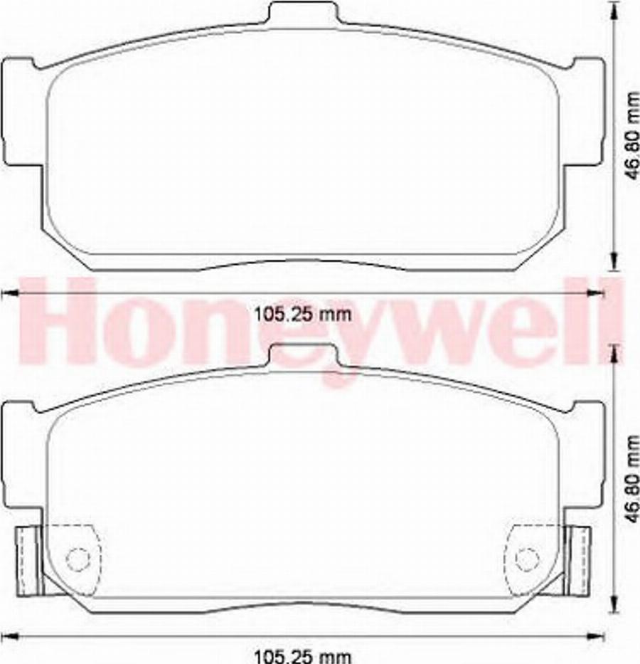 BENDIX 572582B - Тормозные колодки, дисковые, комплект autodnr.net