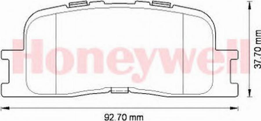 BENDIX 572583B - Тормозные колодки, дисковые, комплект avtokuzovplus.com.ua