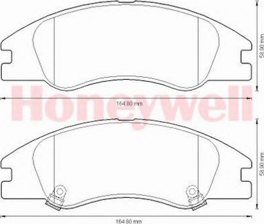 BENDIX 572585B - Тормозные колодки, дисковые, комплект avtokuzovplus.com.ua