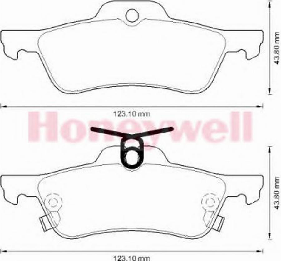 BENDIX 572588B - Тормозные колодки, дисковые, комплект avtokuzovplus.com.ua