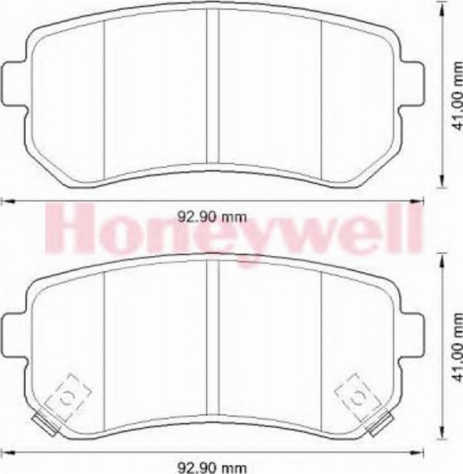 BENDIX 572590B - Гальмівні колодки, дискові гальма autocars.com.ua