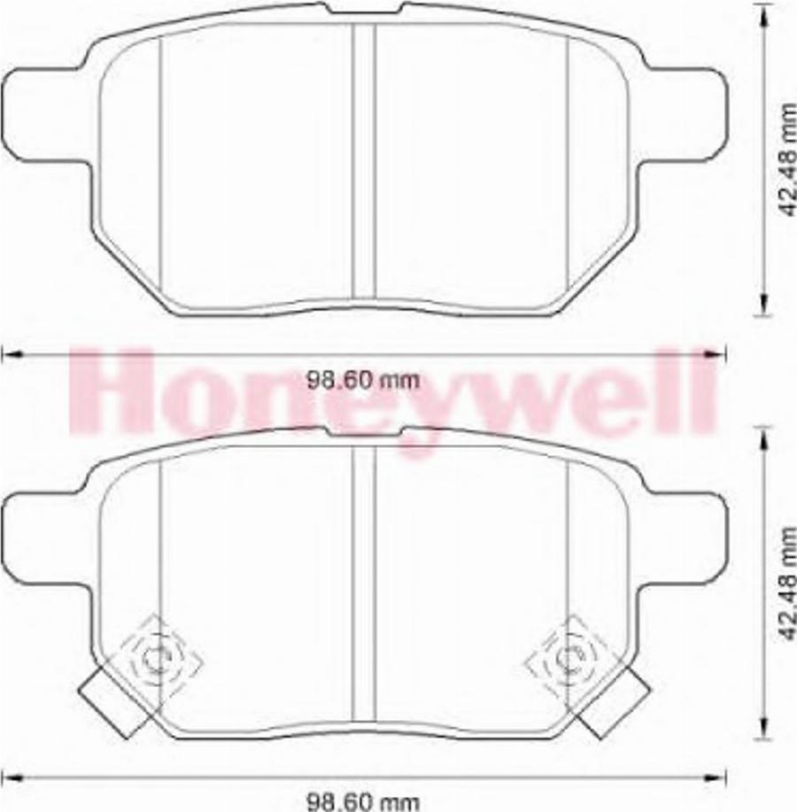 BENDIX 572591B - Гальмівні колодки, дискові гальма autocars.com.ua