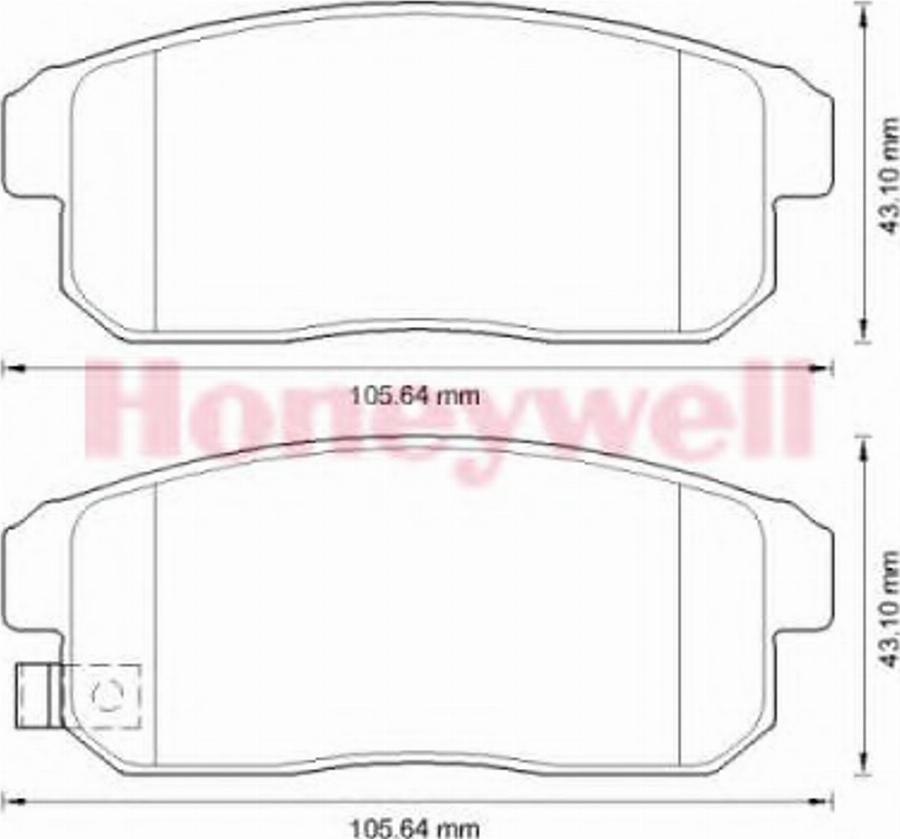 BENDIX 572592B - Тормозные колодки, дисковые, комплект avtokuzovplus.com.ua