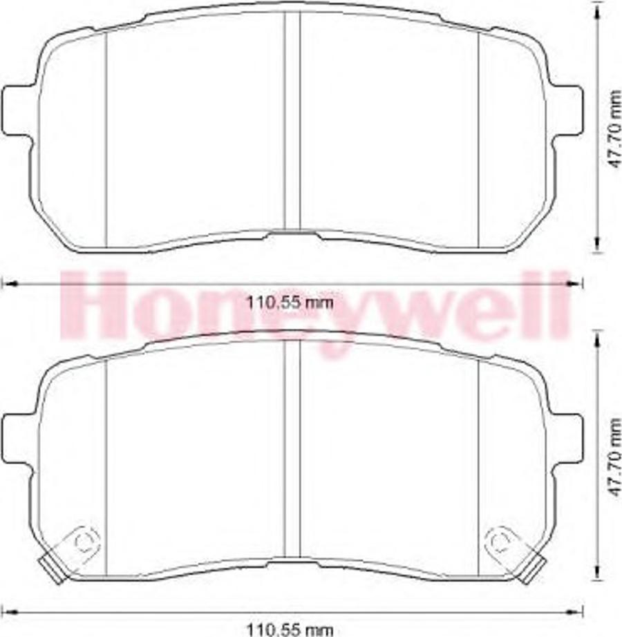 BENDIX 572596B - Тормозные колодки, дисковые, комплект avtokuzovplus.com.ua