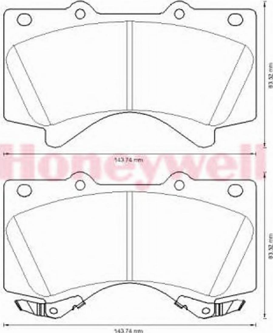 BENDIX 572599B - Гальмівні колодки, дискові гальма autocars.com.ua