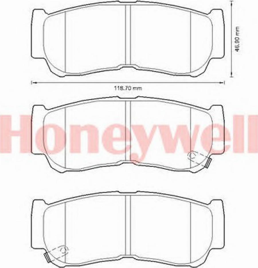 BENDIX 572608B - Гальмівні колодки, дискові гальма autocars.com.ua