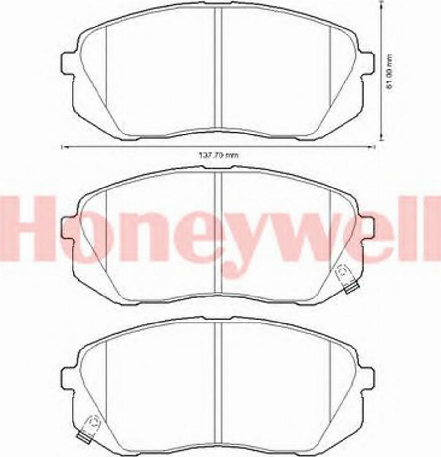 BENDIX 572612B - Тормозные колодки, дисковые, комплект avtokuzovplus.com.ua