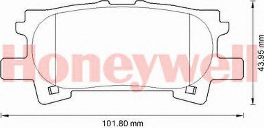 BENDIX 572621B - Тормозные колодки, дисковые, комплект avtokuzovplus.com.ua