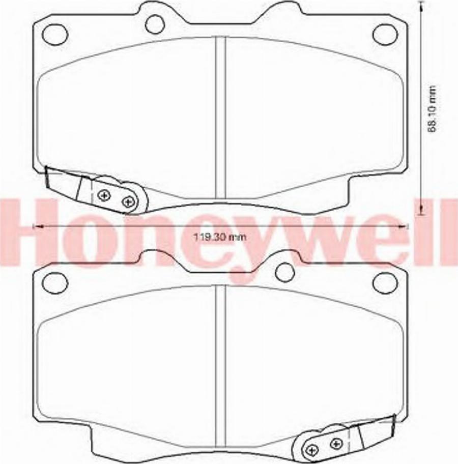 BENDIX 572625B - Гальмівні колодки, дискові гальма autocars.com.ua