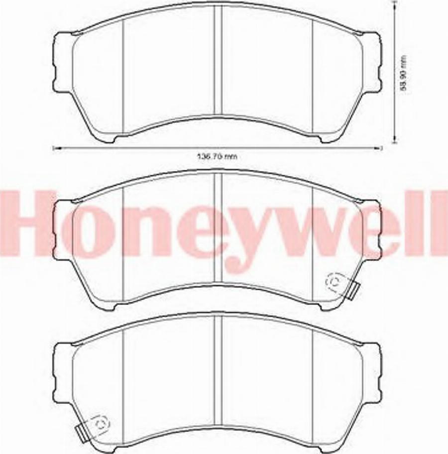 BENDIX 572628B - Тормозные колодки, дисковые, комплект avtokuzovplus.com.ua