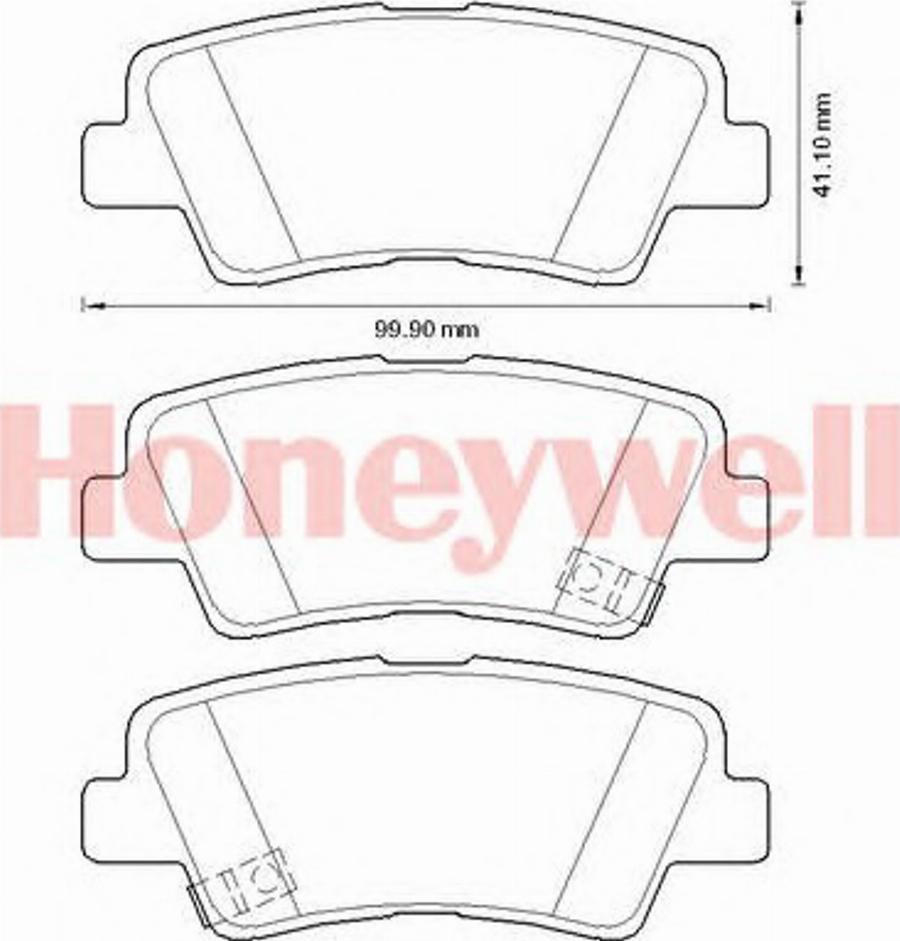 BENDIX 572629B - Гальмівні колодки, дискові гальма autocars.com.ua