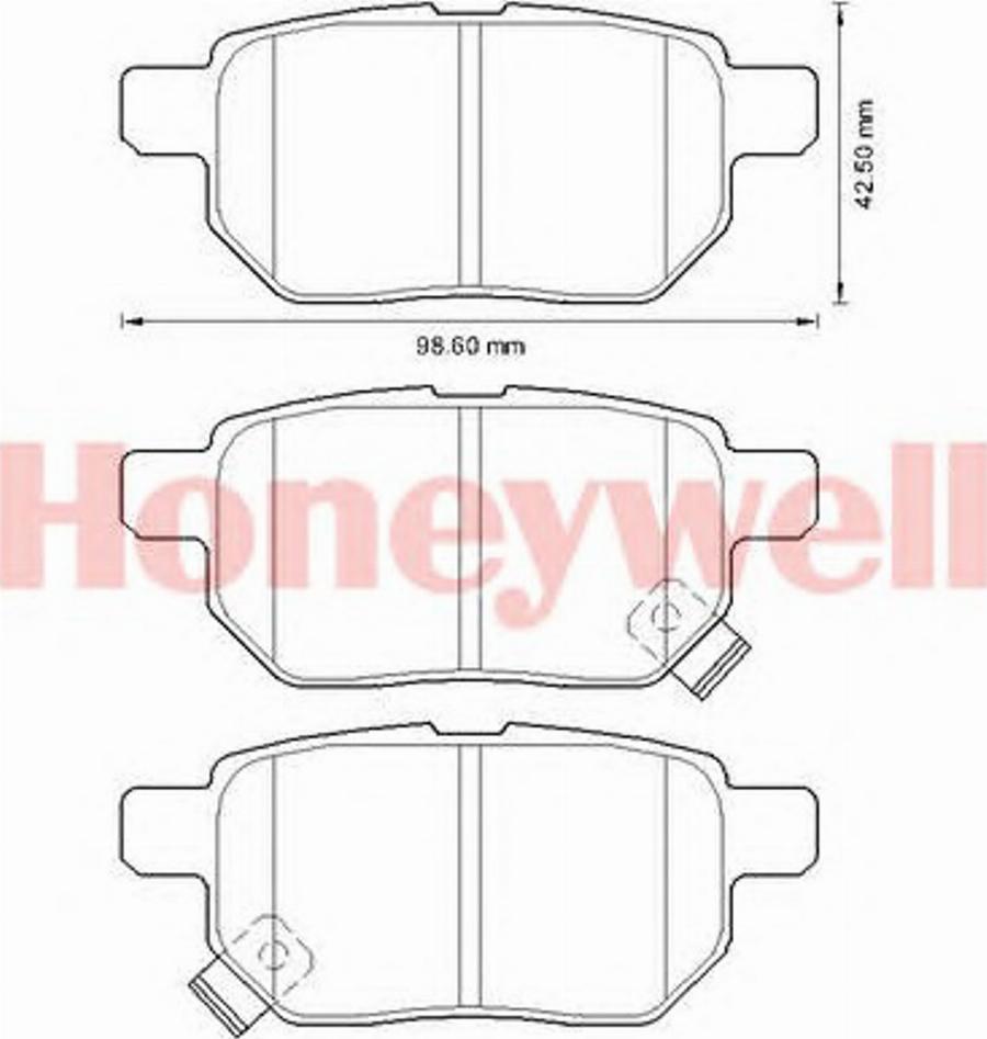 BENDIX 572632B - Тормозные колодки, дисковые, комплект autodnr.net