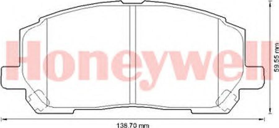 BENDIX 572636B - Тормозные колодки, дисковые, комплект autodnr.net