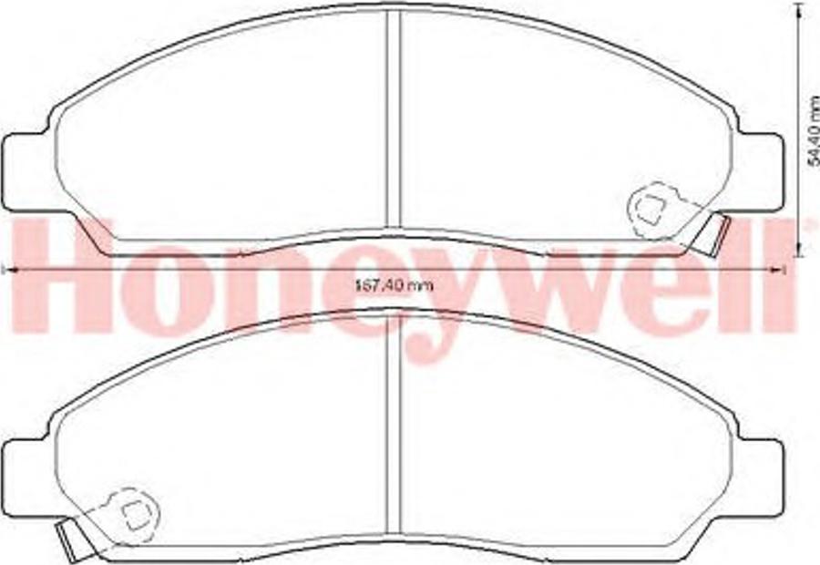 BENDIX 572643B - Гальмівні колодки, дискові гальма autocars.com.ua