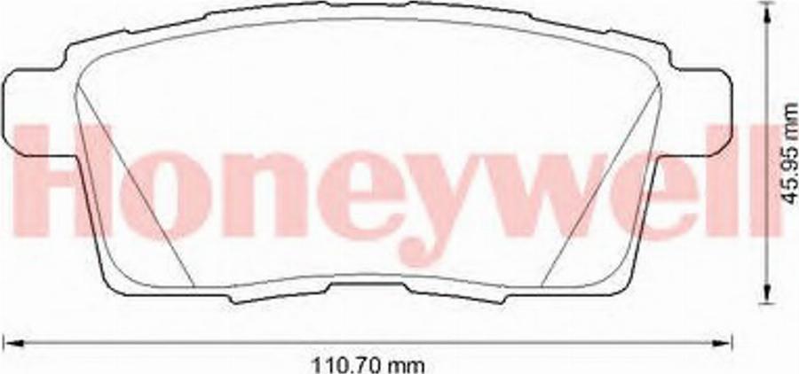 BENDIX 572644B - Тормозные колодки, дисковые, комплект autodnr.net