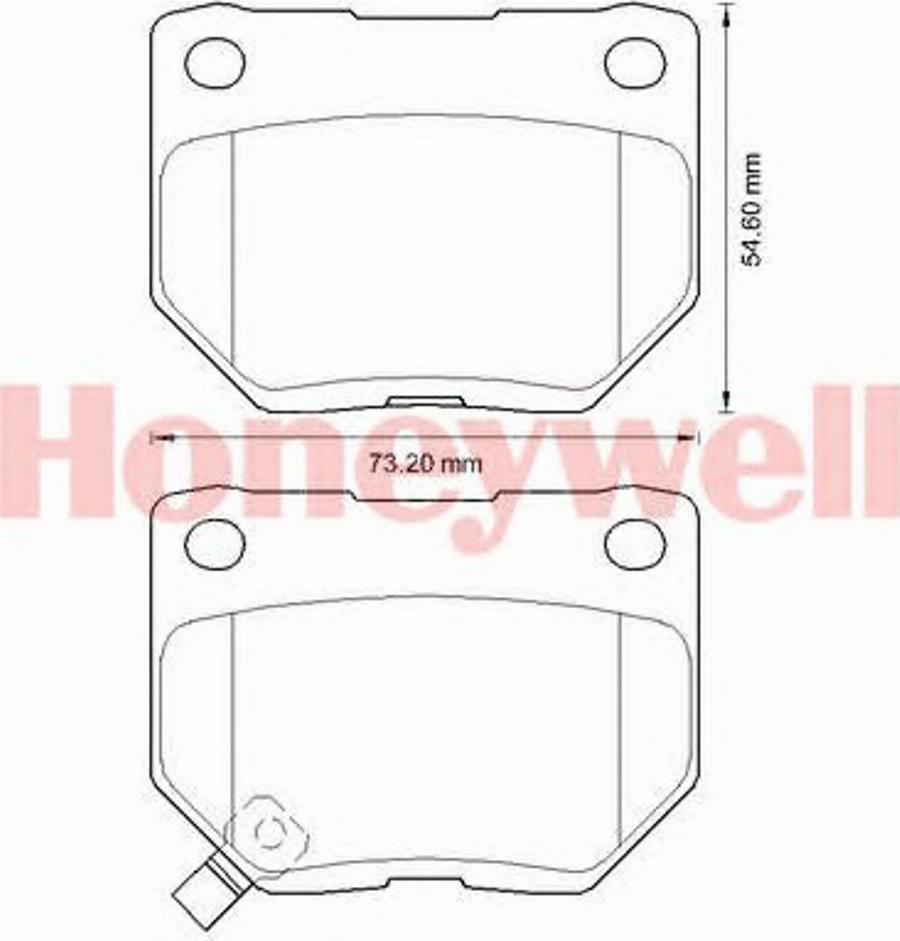 BENDIX 572645B - Тормозные колодки, дисковые, комплект avtokuzovplus.com.ua