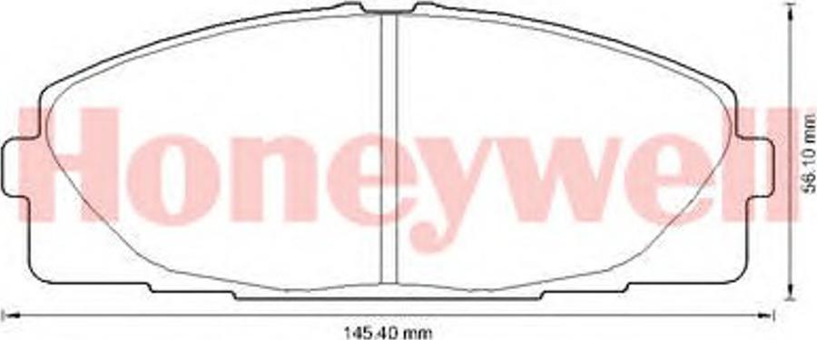 BENDIX 572650B - Тормозные колодки, дисковые, комплект autodnr.net