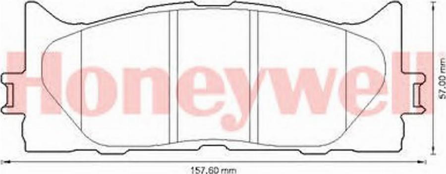 BENDIX 572651B - Тормозные колодки, дисковые, комплект autodnr.net