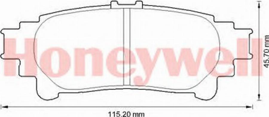 BENDIX 572656B - Тормозные колодки, дисковые, комплект autodnr.net