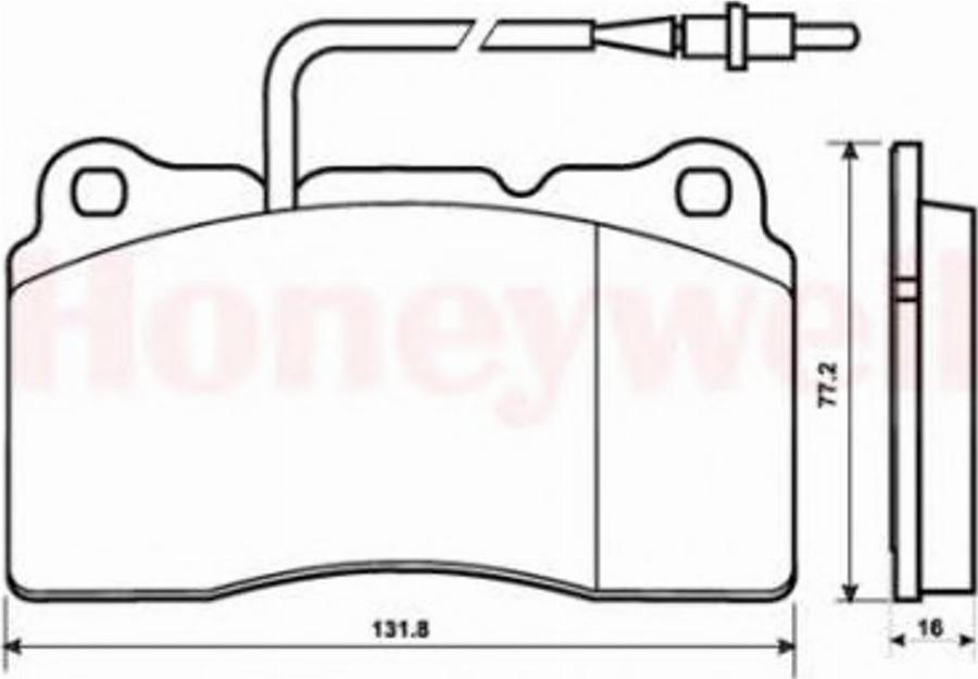 BENDIX 573001B - Тормозные колодки, дисковые, комплект avtokuzovplus.com.ua