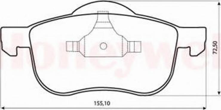 BENDIX 573003 B - Гальмівні колодки, дискові гальма autocars.com.ua