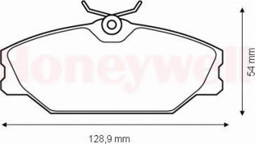 BENDIX 573008 B - Гальмівні колодки, дискові гальма autocars.com.ua