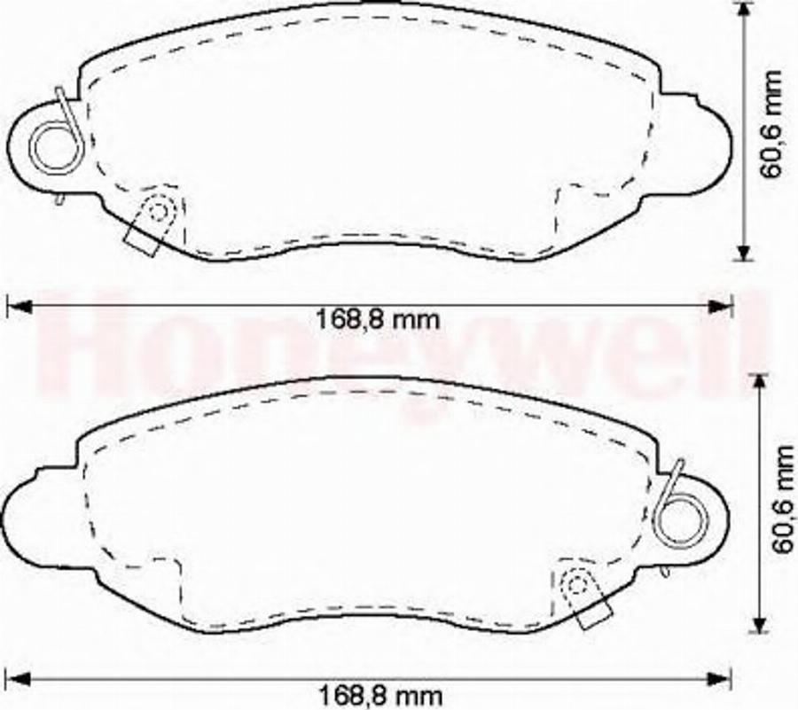 BENDIX 573015B - Тормозные колодки, дисковые, комплект autodnr.net