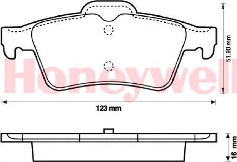 BENDIX 573018B - Тормозные колодки, дисковые, комплект avtokuzovplus.com.ua