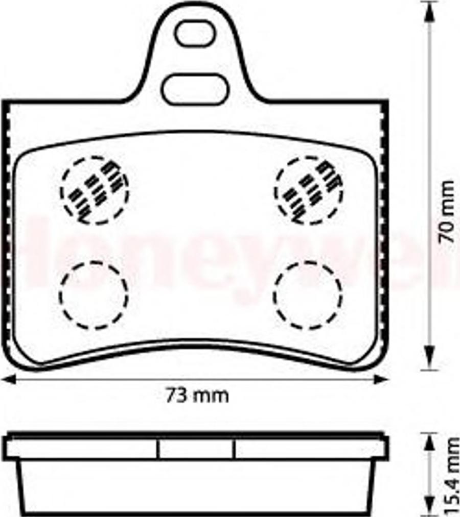 BENDIX 573028B - Гальмівні колодки, дискові гальма autocars.com.ua