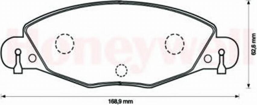 BENDIX 573029 B - Тормозные колодки, дисковые, комплект avtokuzovplus.com.ua