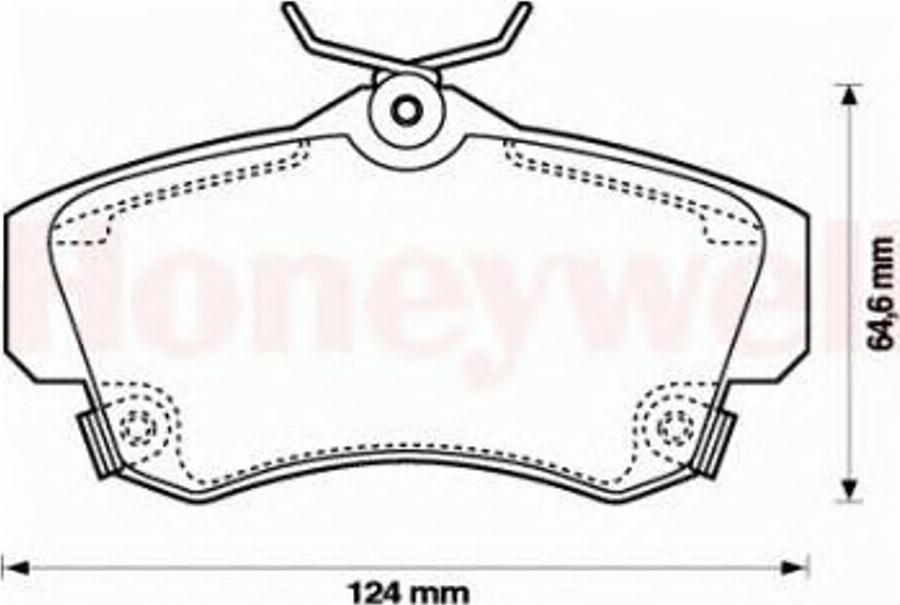 BENDIX 573033 B - Гальмівні колодки, дискові гальма autocars.com.ua