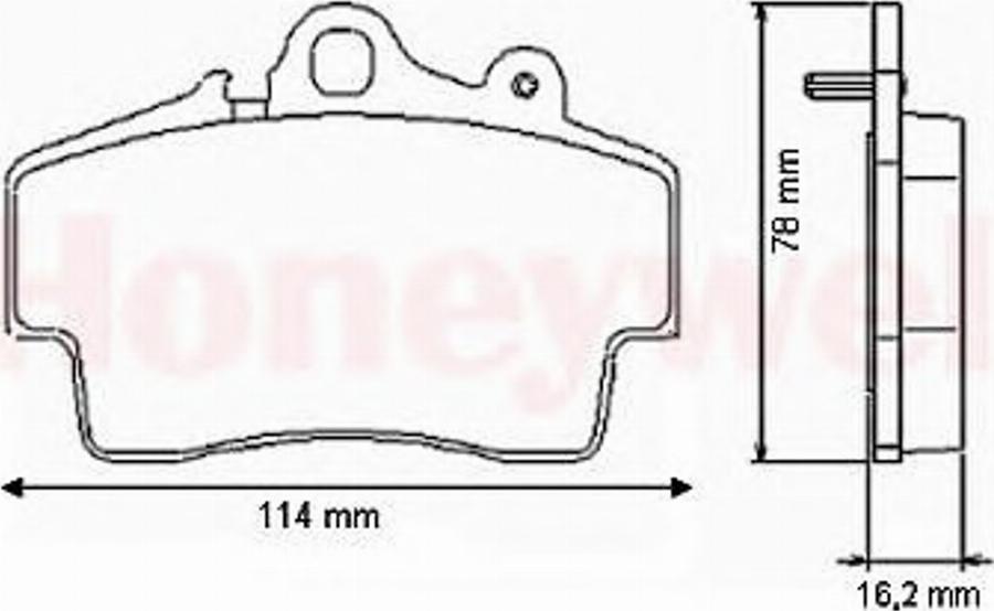 BENDIX 573043 B - Гальмівні колодки, дискові гальма autocars.com.ua