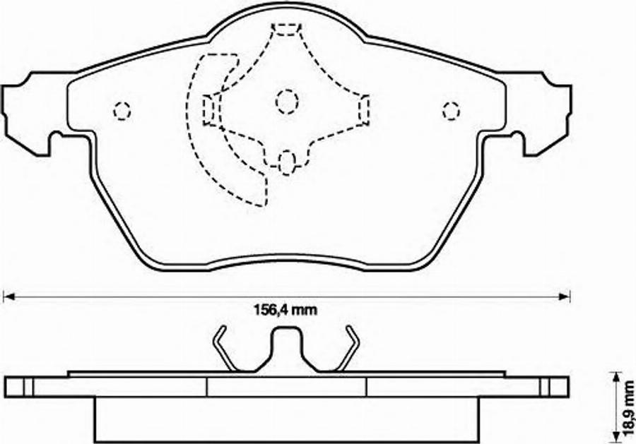 BENDIX 573052B - Тормозные колодки, дисковые, комплект autodnr.net