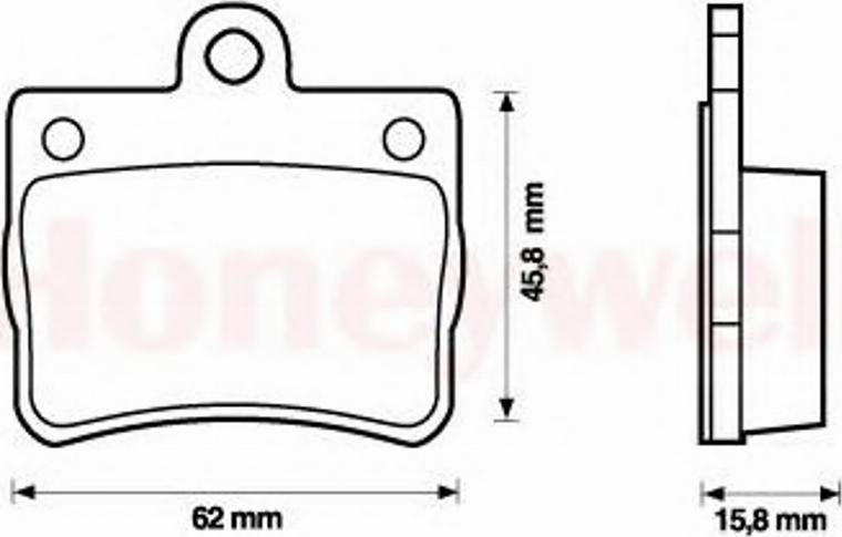 BENDIX 573053B - Тормозные колодки, дисковые, комплект avtokuzovplus.com.ua