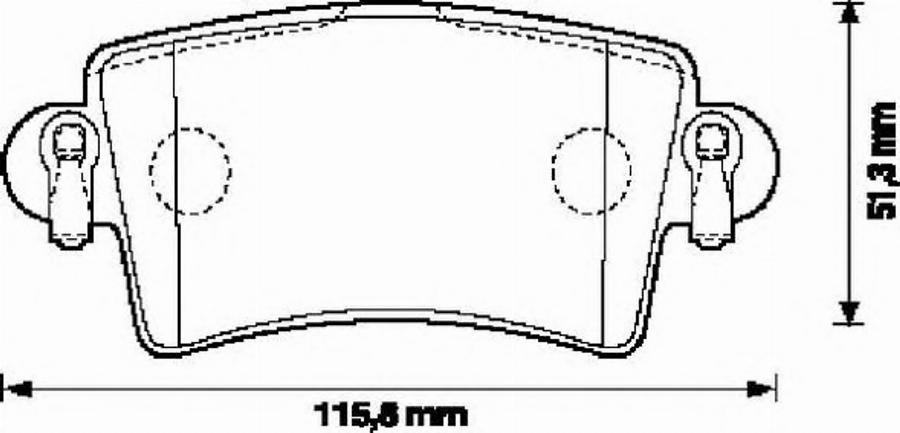 BENDIX 573055 B - Тормозные колодки, дисковые, комплект autodnr.net