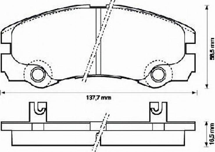 BENDIX 573066B - Гальмівні колодки, дискові гальма autocars.com.ua