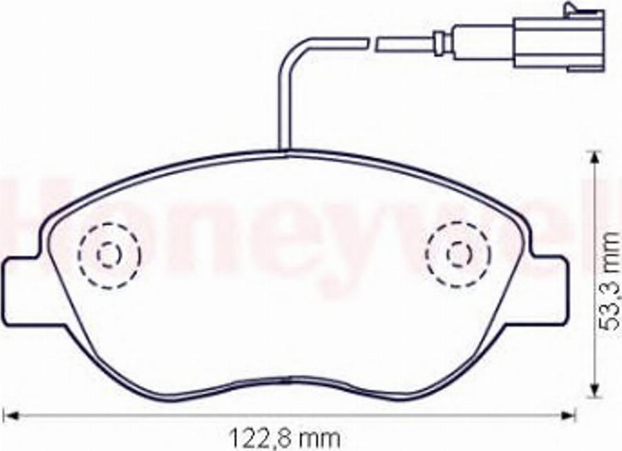 BENDIX 573074 B - Тормозные колодки, дисковые, комплект autodnr.net