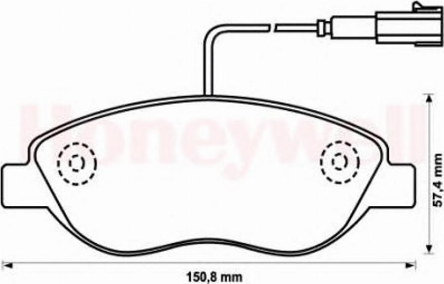 BENDIX 573076X - Гальмівні колодки, дискові гальма autocars.com.ua