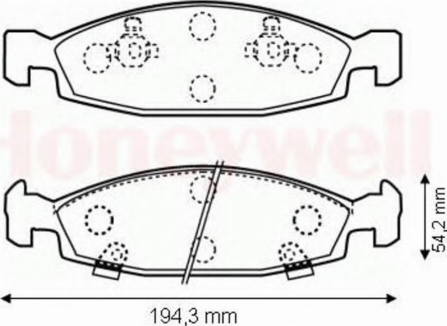 BENDIX 573077 B - Гальмівні колодки, дискові гальма autocars.com.ua