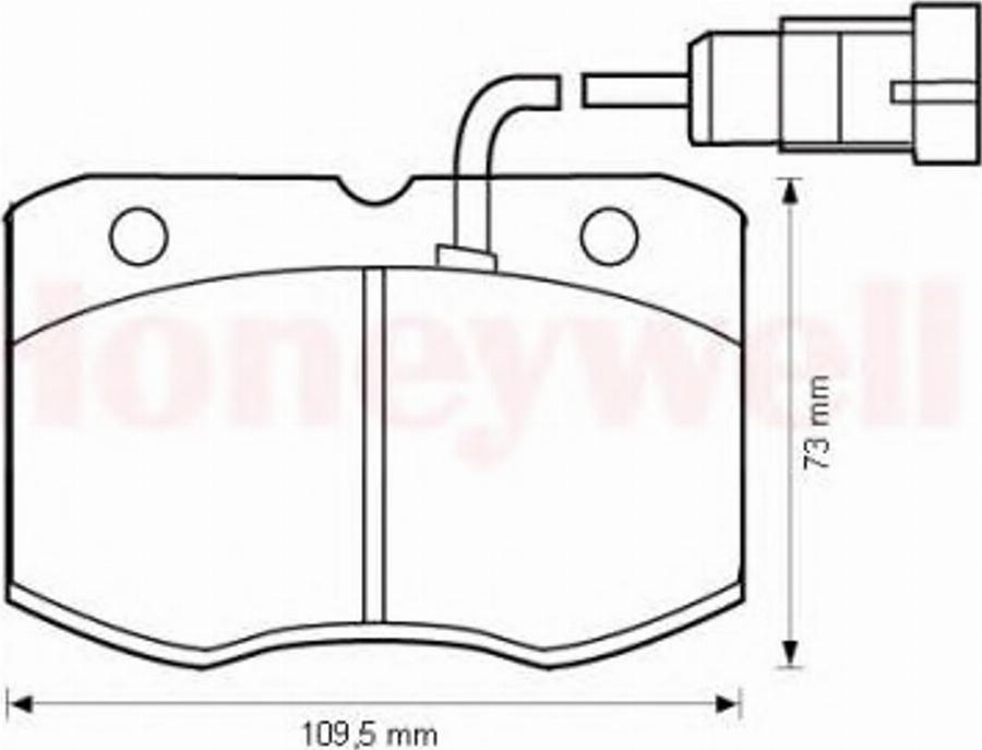 BENDIX 573081B - Гальмівні колодки, дискові гальма autocars.com.ua