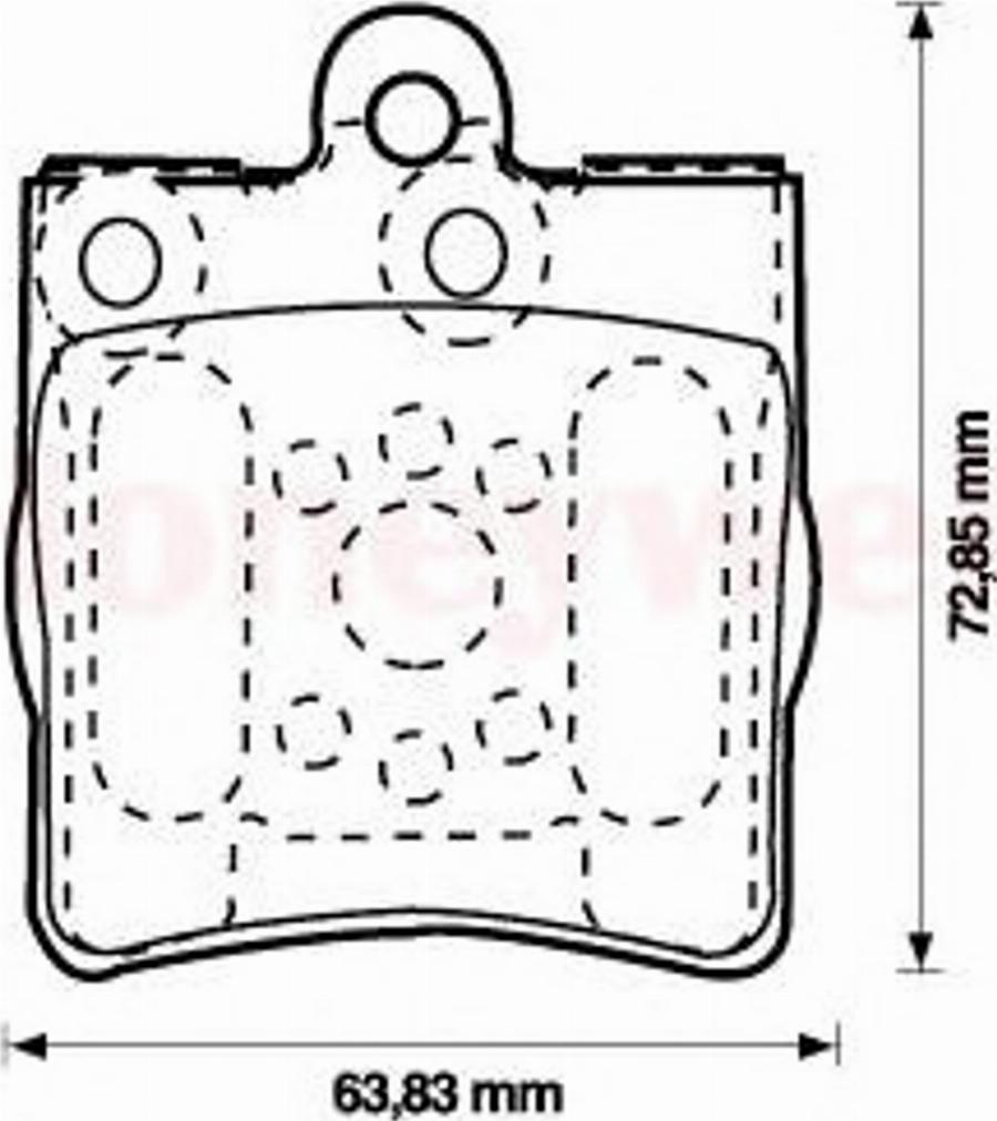 BENDIX 573093 B - Тормозные колодки, дисковые, комплект avtokuzovplus.com.ua